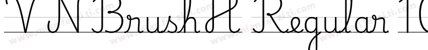 VNBrushH Regular 10字体转换